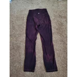 Lululemon Align High Rise Pant w/ Pockets Diamond Dye Dark Red Size 2